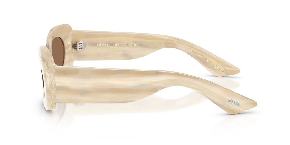 Oliver Peoples 1992C con montatura Beige Seta e lenti  Marrone - L'immagine 4