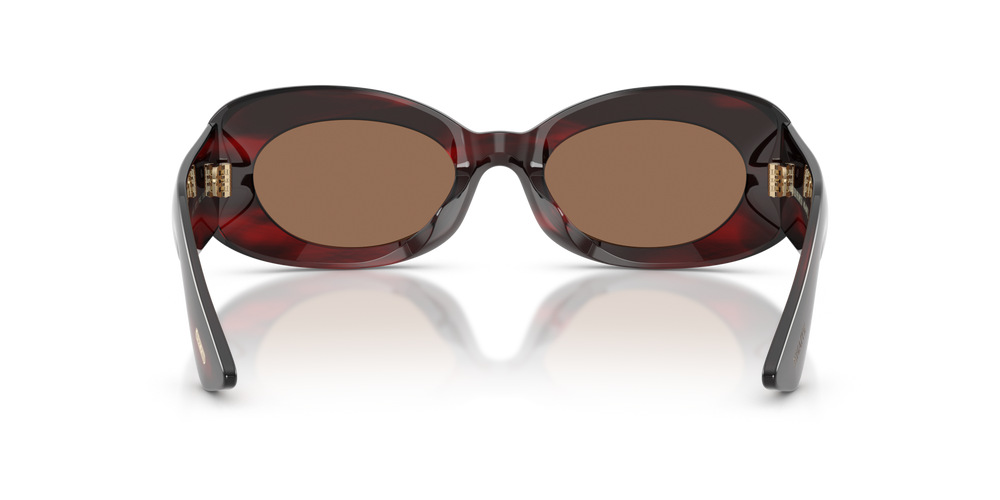 Oliver Peoples 1992C con montura Corteza rojo burdeos y lentes Marrón - imagen 5