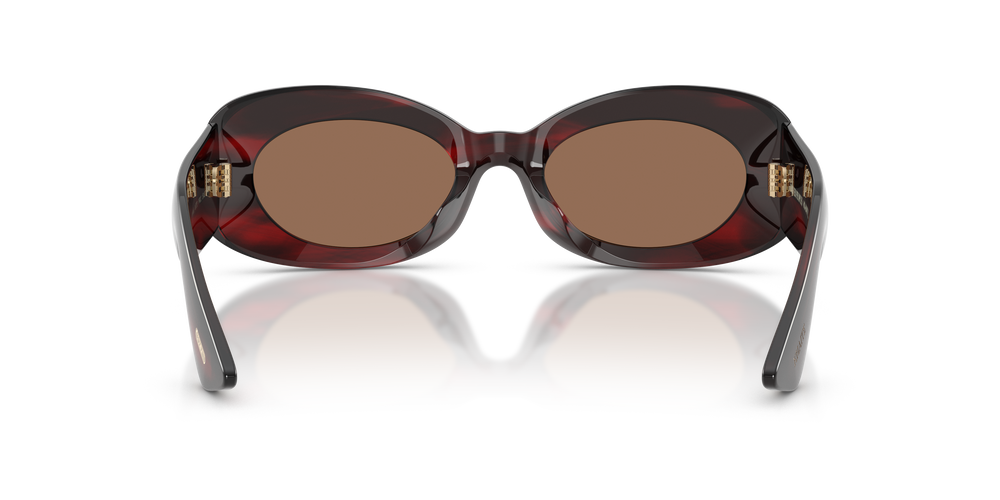 Sie Oliver Peoples 1992C mit Bordeaux Bark Gestell und Braun Gläsern - Bild 5