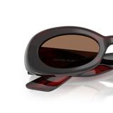 Oliver Peoples 1992C with Bordeaux Bark frame and Brown lenses - Variant