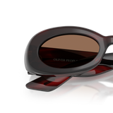 Oliver Peoples 1992C with Bordeaux Bark frame and Brown lenses - Variant
