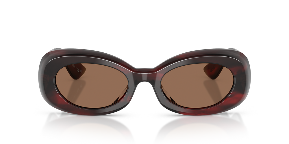 Oliver Peoples 1992C con montura Corteza rojo burdeos y lentes Marrón - imagen 2