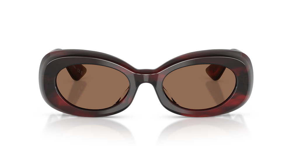 Sie Oliver Peoples 1992C mit Bordeaux Bark Gestell und Braun Gläsern - Bild 2