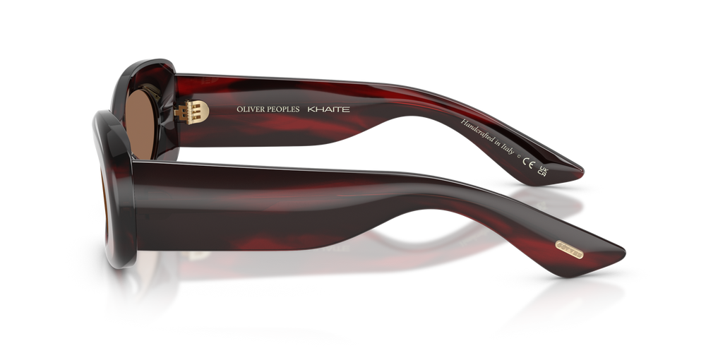 Oliver Peoples 1992C con montura Corteza rojo burdeos y lentes Marrón - imagen 4