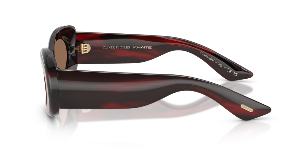 Sie Oliver Peoples 1992C mit Bordeaux Bark Gestell und Braun Gläsern - Bild 4