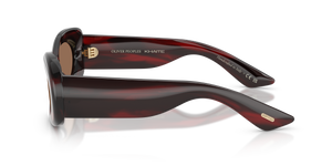 Sie Oliver Peoples 1992C mit Bordeaux Bark Gestell und Braun Gläsern - Bild 4