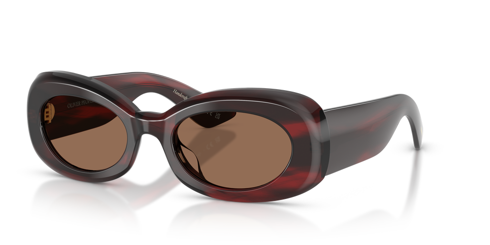 Oliver Peoples 1992C con montatura Bark bordeaux e lenti  Marrone - L'immagine 3