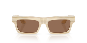 Oliver Peoples 1985C con montatura Beige Seta e lenti  Marrone - L'immagine 2