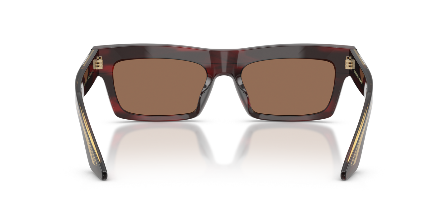 Oliver Peoples 1985C con montatura Bark bordeaux e lenti  Marrone - Immagine Naselli