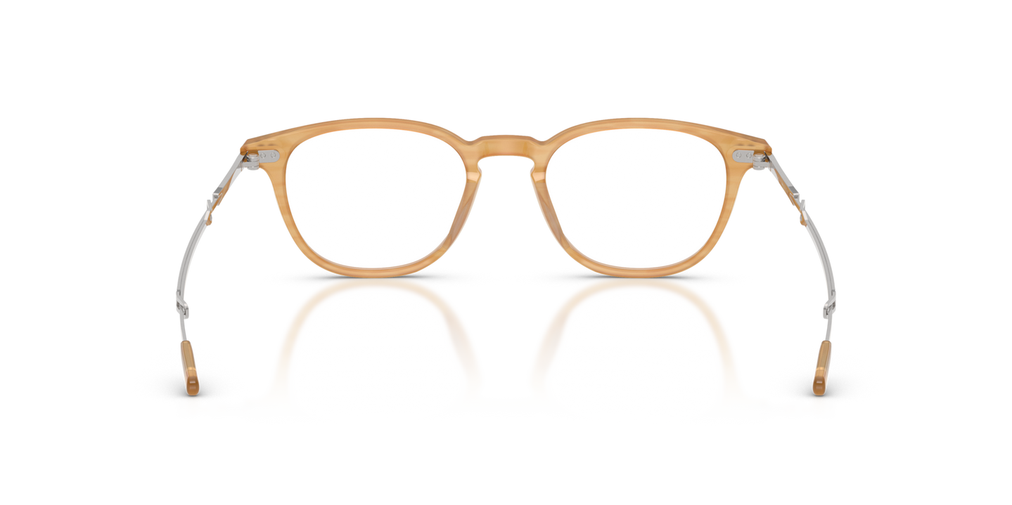 Oliver Peoples Kelmore with Semi-Matte Goldwood/Brushed Silver frame - Image Nosepads