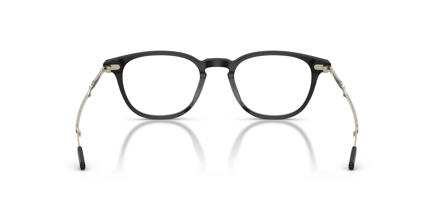 Oliver Peoples Kelmore with Semi-Matte Black/Brushed Gold frame - Image Nosepads
