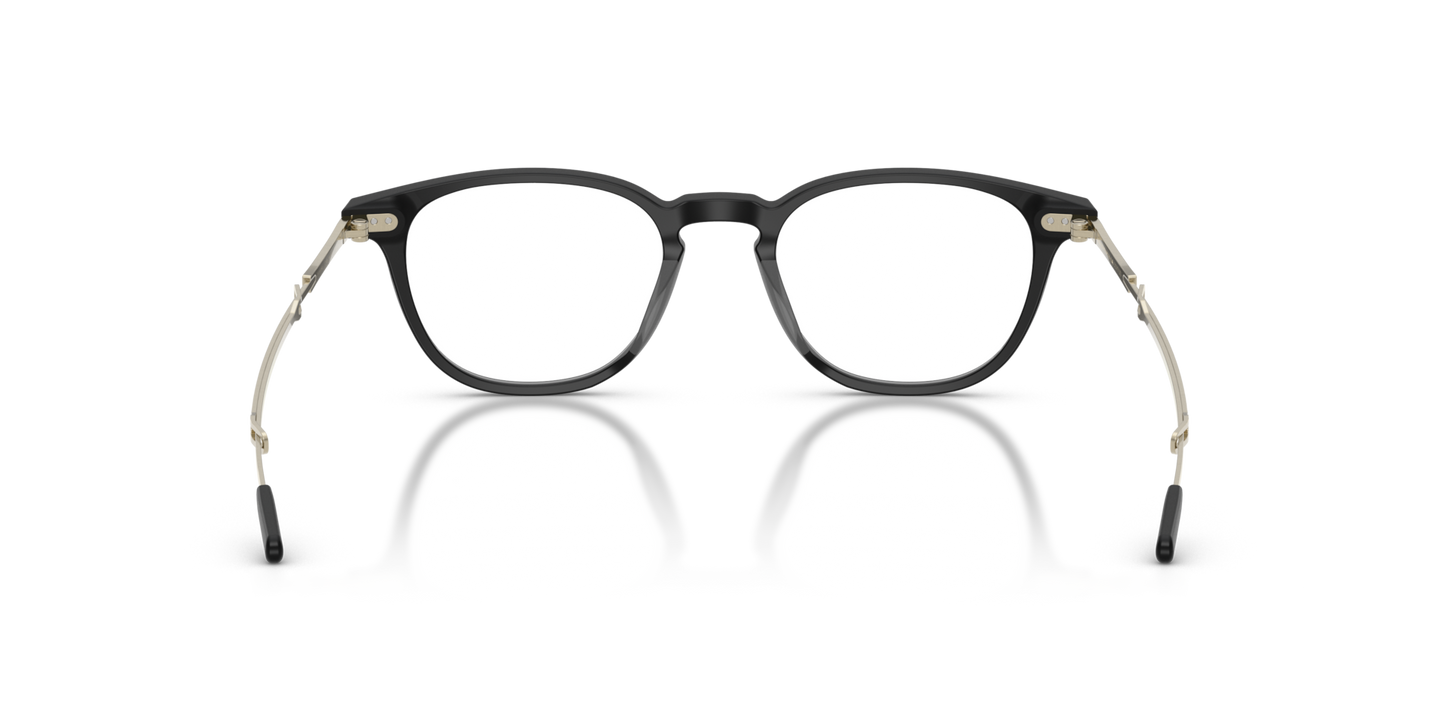 Oliver Peoples Kelmore with Semi-Matte Black/Brushed Gold frame - Image Nosepads