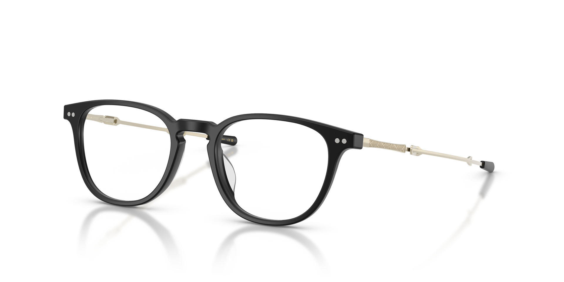 Oliver Peoples Kelmore with Semi-Matte Black/Brushed Gold frame