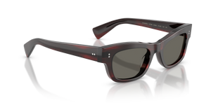 Oliver Peoples Sonia avec une monture Écorce Bordeaux et des verres Gris - image 3