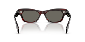 Oliver Peoples Sonia avec une monture Écorce Bordeaux et des verres Gris - image 5