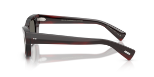 Oliver Peoples Sonia con montura Corteza rojo burdeos y lentes Gris - El 4