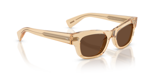 Oliver Peoples Sonia con montatura Champagne e lenti  Marrone - L'immagine 3