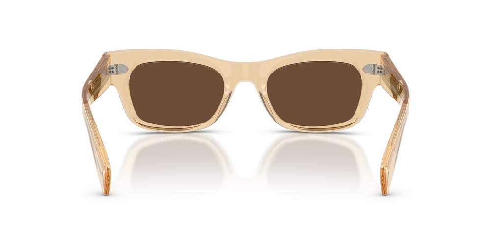 Oliver Peoples Sonia の シャンパーニュ フレームと Terra Polarized