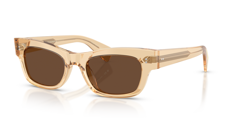 Sie Oliver Peoples Sonia mit Champagne Gestell und Braun Gläsern - bild 2