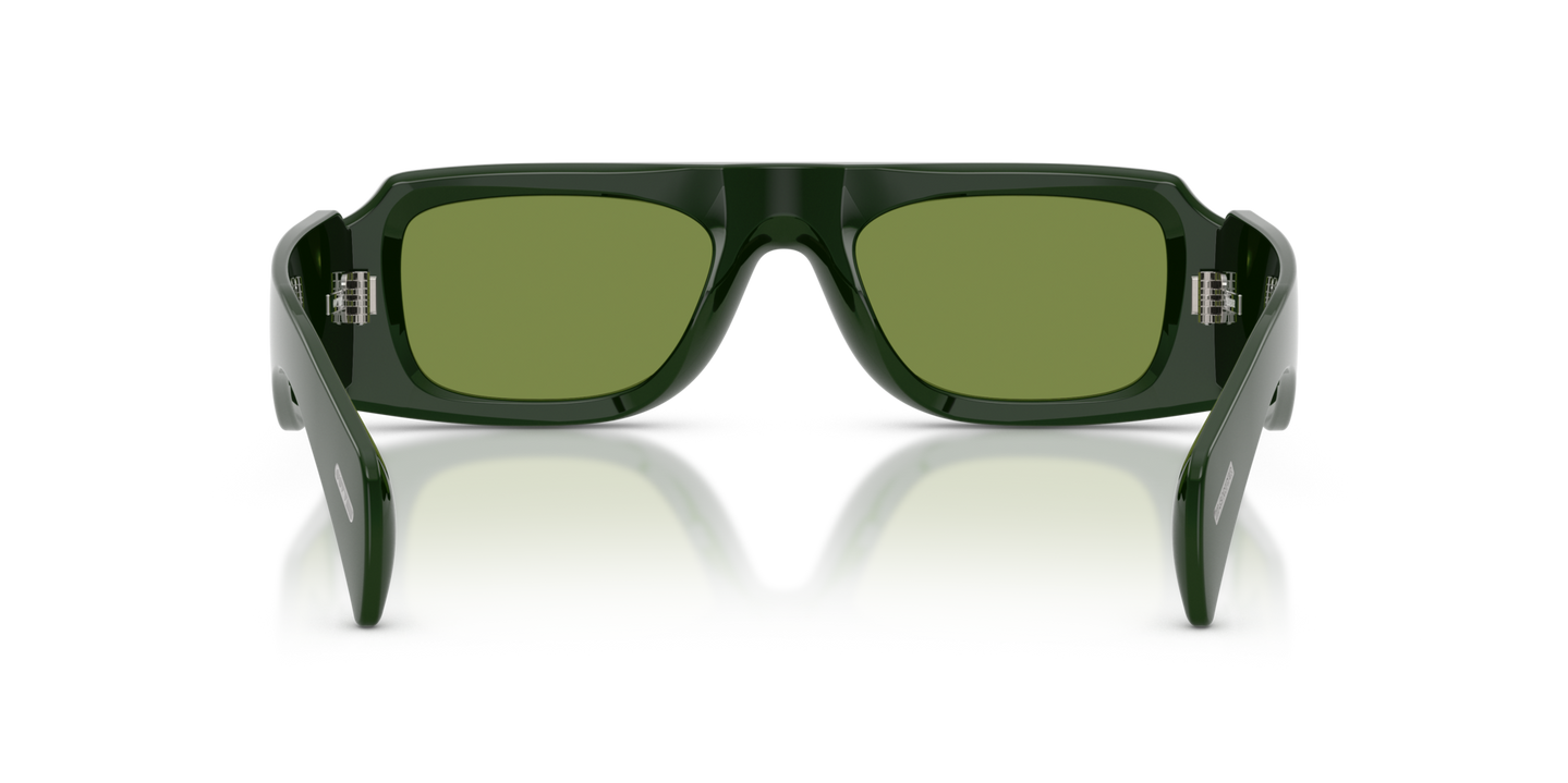 Oliver Peoples Edition 4 with Dark Green frame and Green lenses - Image Nosepads
