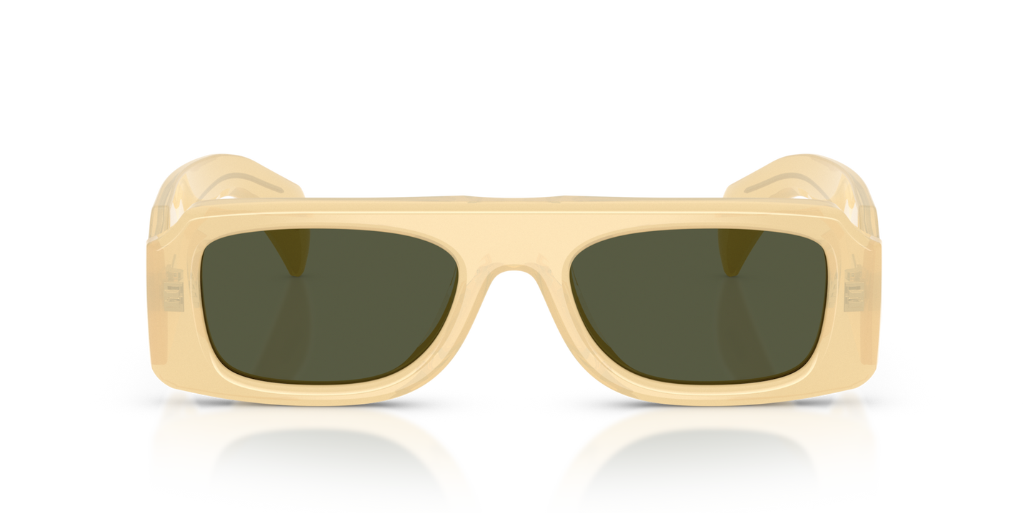 Oliver Peoples Edition 4 with Butterscotch frame and Green lenses - Image Material 