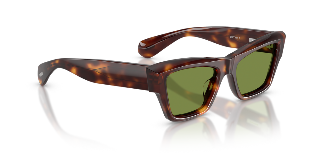 Sie Oliver Peoples Edition 3 mit Mahagoni dunkel Gestell und Grün Gläsern - bild 3