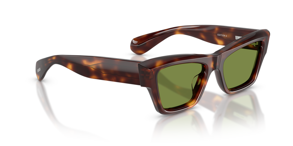 Oliver Peoples Edition 3 con montatura Mogano scuro e lenti  Verde - L'immagine 3