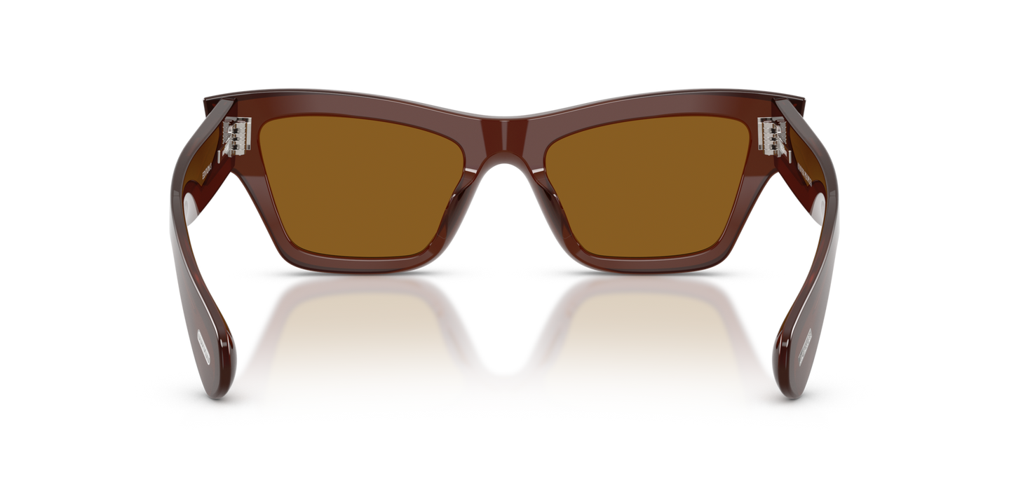 Oliver Peoples Edition 3 with Moka frame and Brown lenses - Image Nosepads