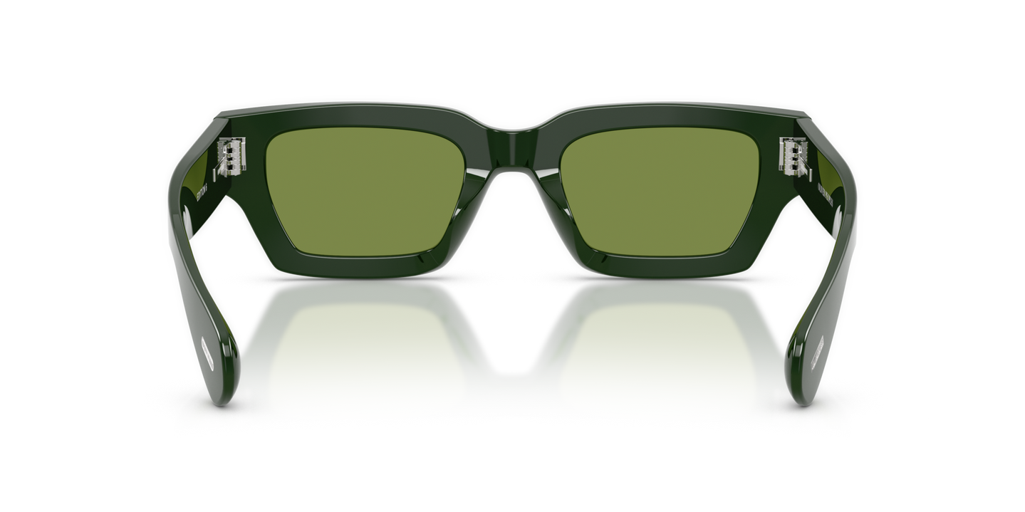 Oliver Peoples Edition 6 con montura Verde Oscuro y lentes Verde - Imagen Plaquetas nasales