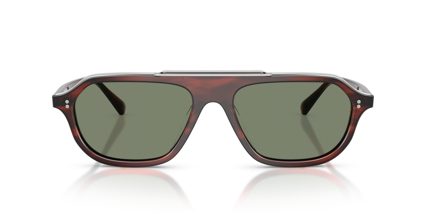 Oliver Peoples Estin with Morado Tortoise frame and Grey lenses - Image Material 