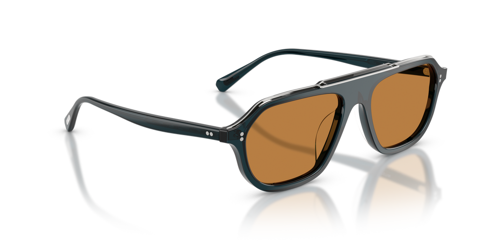 Sie Oliver Peoples Estin mit Midnight Teal Gestell und Braun Gläsern - bild 3