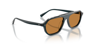 Sie Oliver Peoples Estin mit Midnight Teal Gestell und Braun Gläsern - bild 3
