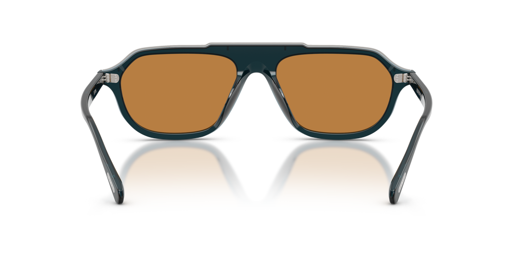 Oliver Peoples Estin with ミッドナイトティール frame and ブラウン lenses - 画像5