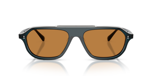 Oliver Peoples Estin with ミッドナイトティール frame and ブラウン lenses - 画像2