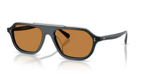 Sie Oliver Peoples Estin mit Midnight Teal Gestell und Braun Gläsern - bild 1