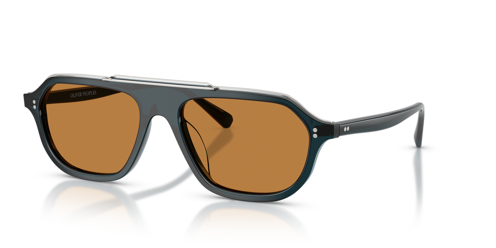 Oliver Peoples Estin with Midnight Teal frame and Brown lenses - Image 4