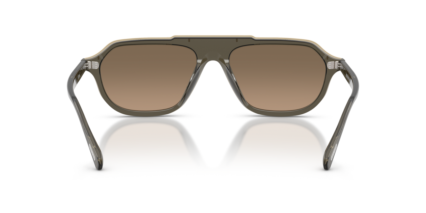 Oliver Peoples Estin with Inkwell frame and Brown lenses - Image Nosepads