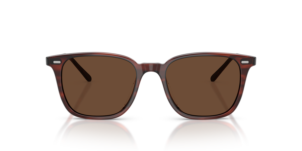 Oliver Peoples Laedin avec une monture Écaille de tortue violet et des verres Brun - L'image 2