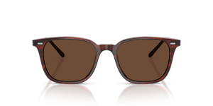 Oliver Peoples Laedin avec une monture Écaille de tortue violet et des verres Brun - L'image 2