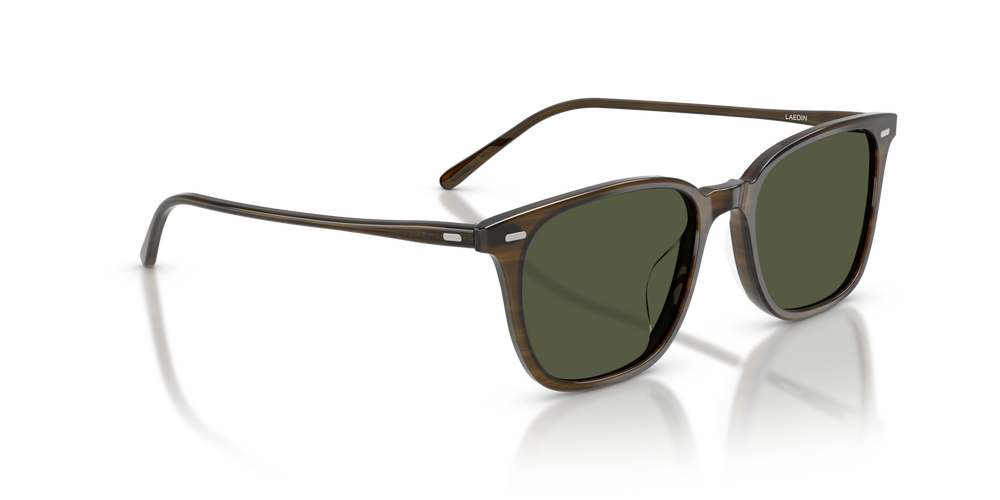 Oliver Peoples Laedin with Olivewood frame and Green lenses - image 3