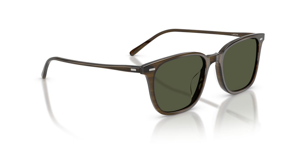Oliver Peoples Laedin con montatura Legno d'olivo e lenti  Verde - L'immagine 3