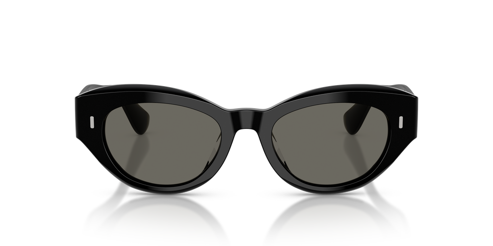 Sie Oliver Peoples Lerrue mit Schwarz Gestell und Grau Gläsern - Das Bild 2