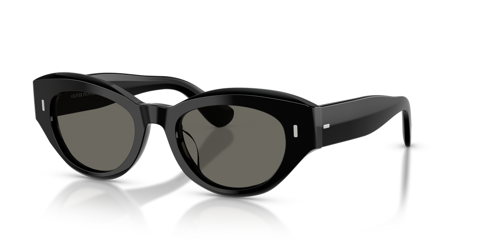 Sie Oliver Peoples Lerrue mit Schwarz Gestell und Grau Gläsern - Das Bild 2
