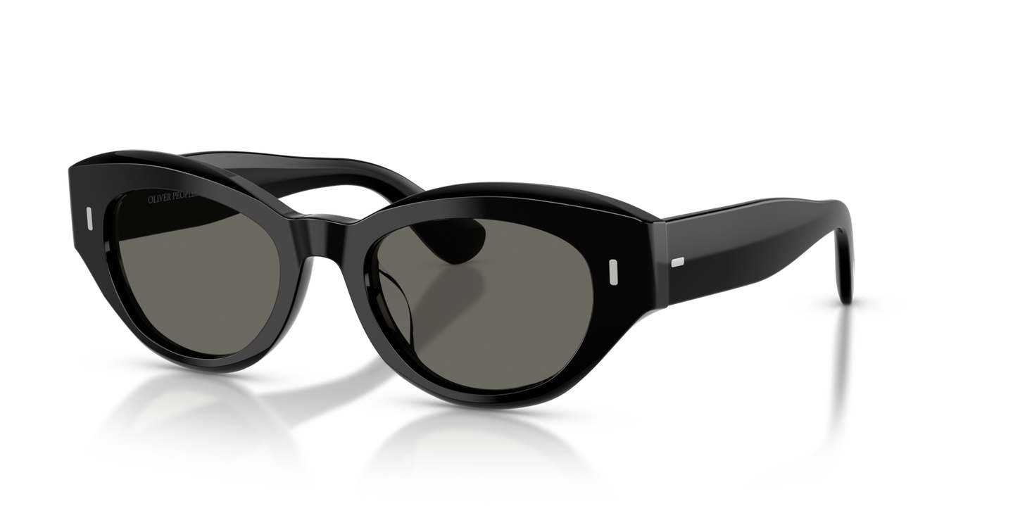 Oliver Peoples Lerrue with Black frame and Grey lenses - Image Plaque