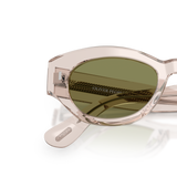 Sie Oliver Peoples Lerrue mit Linen Gestell und Grün Gläsern - Variant