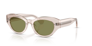 Sie Oliver Peoples Lerrue mit Linen Gestell und Grün Gläsern - Bild 1