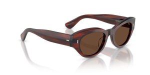 Oliver Peoples Lerrue con montura Carey morado y lentes Marrón - El 3