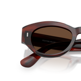 Oliver Peoples Lerrue with Morado Tortoise frame and Brown lenses - Variant