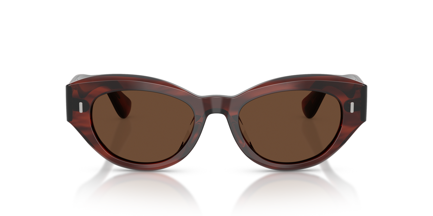 Oliver Peoples Lerrue with Morado Tortoise frame and Brown lenses - Image Material 