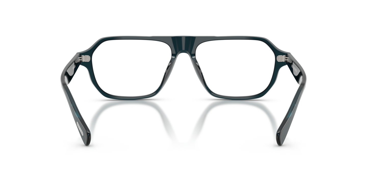 Oliver Peoples Remment with Midnight Teal frame - Image Nosepads